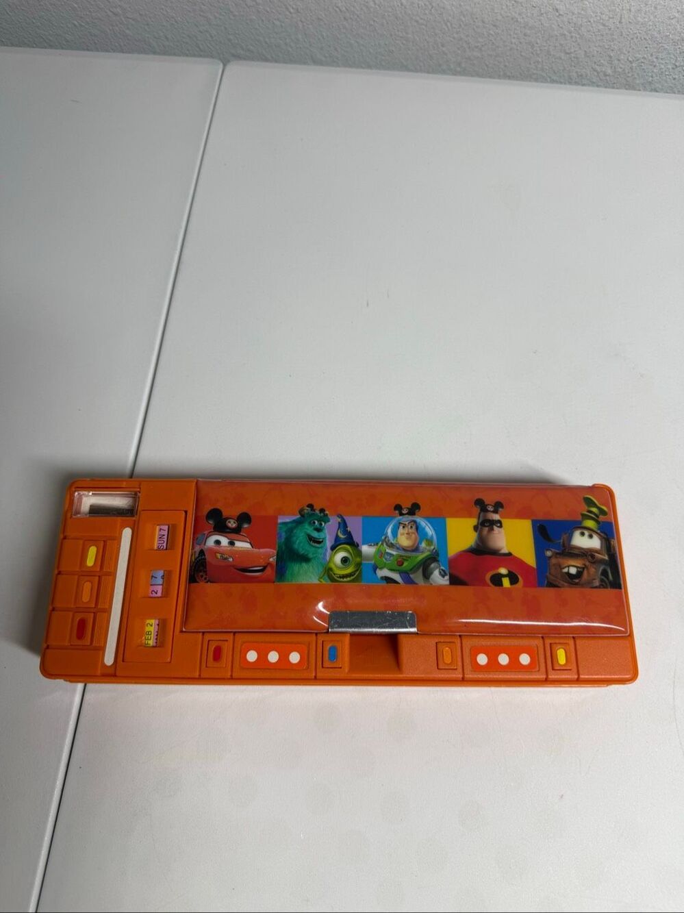 Vintage Disney Pixar Cars Pencil Case School Supply Organizer NWOT
